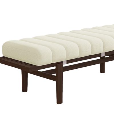 Bench Cushion 50 x 155 cm with Non-Slip Bottom and Zipper