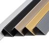1-Pc. Aluminum L-Shaped Stair Edge Profile, Anti-Slip Protection for Wood/Concrete Steps (Gray, 7 cm x 50 cm) view 2