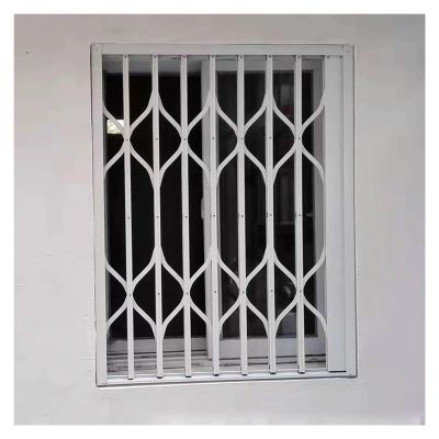 ZJKXJH Foldable Aluminum Alloy Security Grille, 76×91/81×111/86×132/91×152 cm, Window Security Grille with Lock and Key (30×50 in/76.20×127.00 cm)