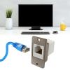 RWAJZAX RJ12 6P6C CAT3 Surface-Mount Coupler view 2