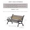 Outdoor Cast Aluminum Bench with Zinc-Alloy Legs, 120 x 57 x 77 cm view 3