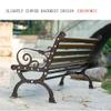 Outdoor Cast Aluminum Bench with Zinc-Alloy Legs, 120 x 57 x 77 cm view 4