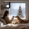 Generic Window Insulation Film, Thermal Window Film Against Cold, Winter Window Sealing Kit, Transparent, with Hook-and-Loop Tape, Black, W109 x H150 cm view 3