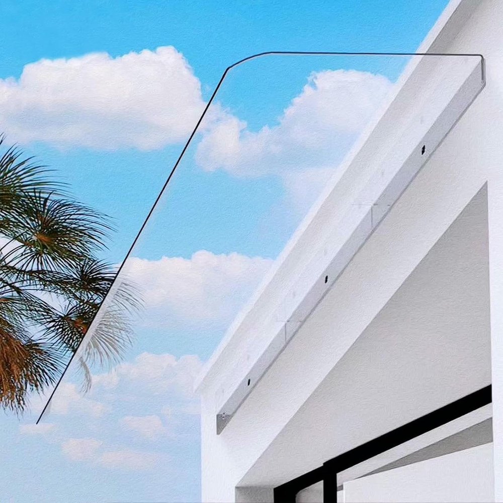 Outdoor Polycarbonate Canopy for Doors and Windows, 50 x 270 cm