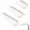 Outdoor Polycarbonate Canopy for Doors and Windows, 50 x 270 cm view 3
