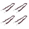 4-Pack Red Elastic Luggage Straps with Metal Hooks view 1