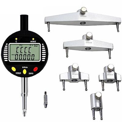 Digital Radius Gauge, 5–700 mm, with Interchangeable Jaws