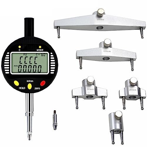 Digital Radius Gauge, 5–700 mm, with Interchangeable Jaws