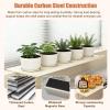 Window Sill Extension Shelf, Carbon Steel, Removable Magnetic Base, 60 x 20 cm view 3