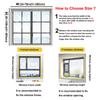 Window Insulation Film for Winter, 120x160/160x160/170x150 cm, Thick Transparent Film, Black, W86 x H180 cm view 2