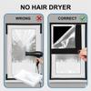Window Insulation Film for Winter, 120x160/160x160/170x150 cm, Thick Transparent Film, Black, W86 x H180 cm view 4