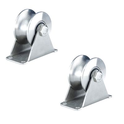 Heavy-Duty 304 Stainless Steel Rollers for Sliding Doors and Tracks, 2-Pack
