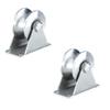 Heavy-Duty 304 Stainless Steel Rollers for Sliding Doors and Tracks, 2-Pack view 1