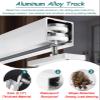 Vibeo Sliding Door Hardware, 3-Panel Folding Door Track System, No Floor Track, 61 in/155 cm view 4