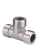 1/2" x 3/4" BSP Stainless Steel Reducing Tee Elbow Adapter view 1