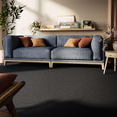 Cambridge Young Carpet in Dark Gray, GUT Seal Certified, 500 x 1,000 cm