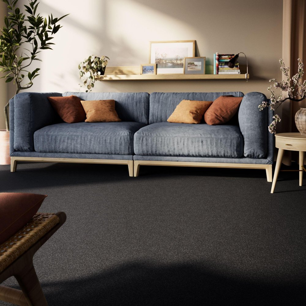 Cambridge Young Carpet in Dark Gray, GUT Seal Certified, 500 x 1,000 cm