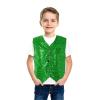 Gefomuofe Children's Carnival Sequin Vest, Shiny V-Neck Suit Vest with Buttons, Glitter Party Performance Disco Outfit view 2