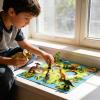 Magnetic Chess Set | Portable Dinosaur Strategy Game with Card view 2