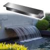LZMZMQ Stainless Steel Pond Waterfall Spillway, 115 cm/45.3 in view 1