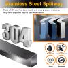 LZMZMQ Stainless Steel Pond Waterfall Spillway, 115 cm/45.3 in view 3