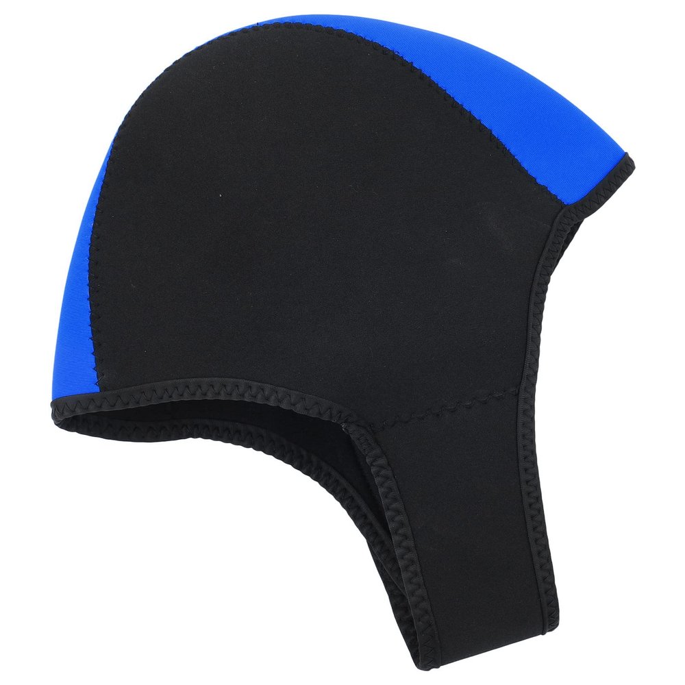 KIMISS Neoprene Hood for Men and Women, Thermal Swimming, Surfing and Diving Hood with UV Protection, Quick-Drying, Black and Blue
