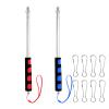 2-Pack 160 cm Stainless Steel Telescoping Flagpoles with Clips view 1