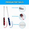 2-Pack 160 cm Stainless Steel Telescoping Flagpoles with Clips view 3