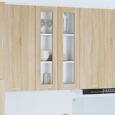 Refined Wall Cabinet Riga Sonoma Oak 60 x 31 x 100 cm Engineered Wood
