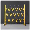 Expandable Metal Barricade with Wheels for Construction, Events, Garages, and Parking Areas view 1