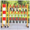 Expandable Metal Barricade with Wheels for Construction, Events, Garages, and Parking Areas view 2