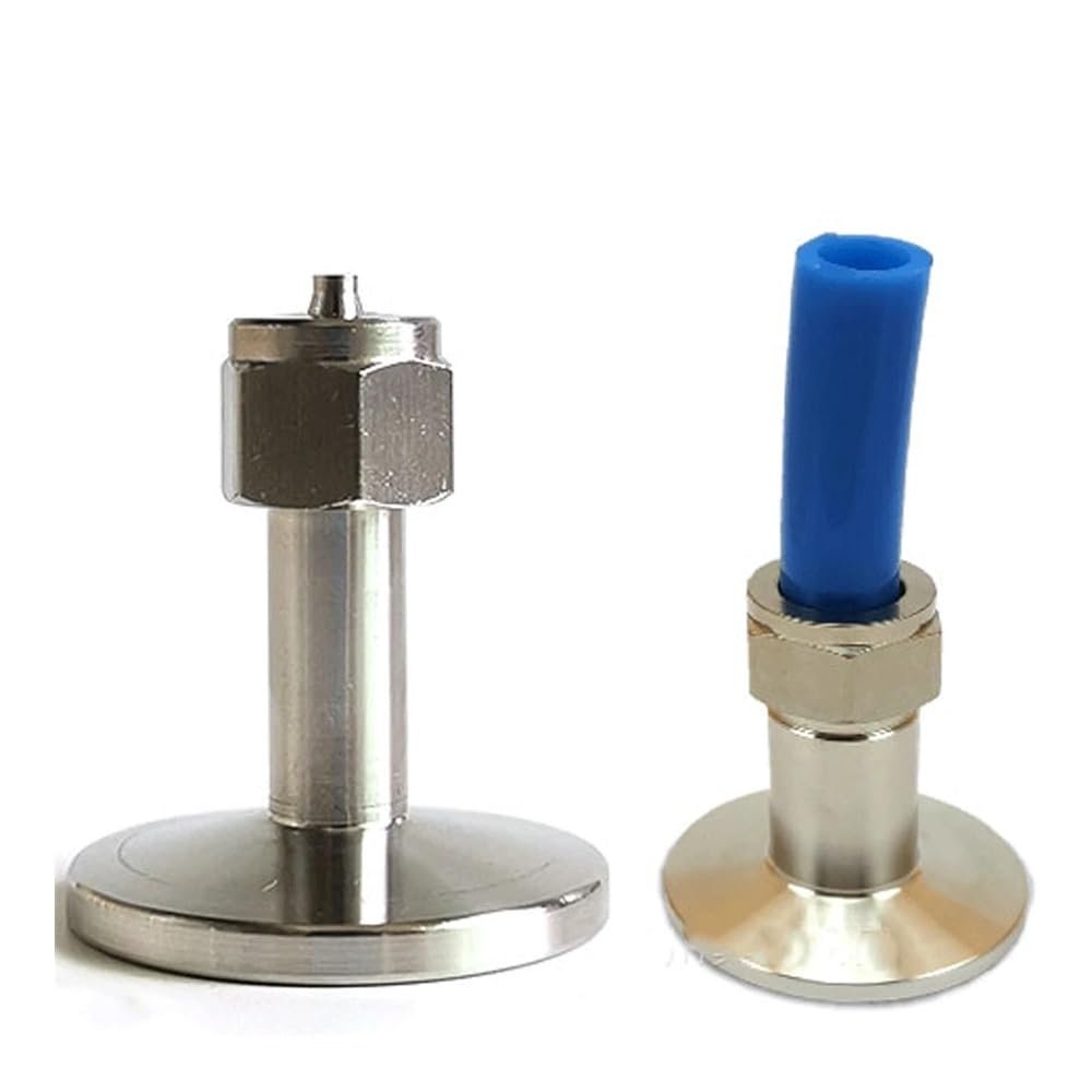 AUOQKQUT Vacuum Pipe Fitting Connector, SUS 304 Stainless Steel, for 4/6/8/10/12 mm PU Hose and KF16/KF25/KF40/KF50, KF16 K30 mm, 4 × 2.5 mm Hose