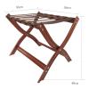 CWCQGH Folding Aluminum Luggage Rack, 59 × 44 × 49 cm view 2