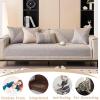 Vintage Cotton-Linen Non-Slip Sofa Cover, Blue, 70 x 70 cm view 2