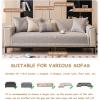 Vintage Cotton-Linen Non-Slip Sofa Cover, Blue, 70 x 70 cm view 3