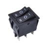 XHAJCSJWGD 1 pc KCD4 Boat Rocker Switch, 6-Pin, 2-Way, 2-Position, 15 A, 250 V, 31 × 25.5 mm, Red view 4
