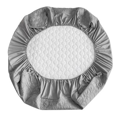 Checkered Mattress Protector with TPU Layer, 200 x 200 cm
