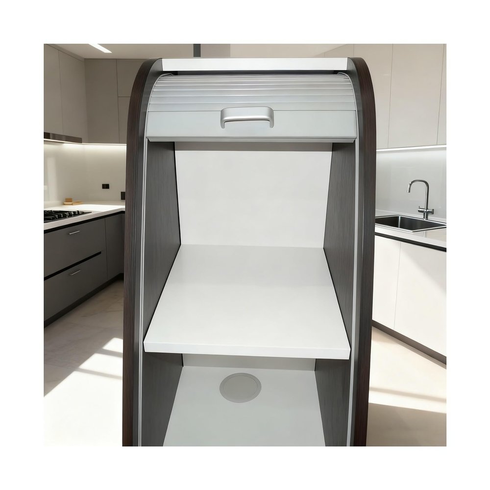 Generic Retractable Roll-Up Cabinet Door, Flexible Sliding Door for Storage Cabinets with Spices, Sauces, or Pet Supplies (16 x 29 in / 40.6 x 73.7 cm)