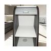 Generic Retractable Roll-Up Cabinet Door, Flexible Sliding Door for Storage Cabinets with Spices, Sauces, or Pet Supplies (16 x 29 in / 40.6 x 73.7 cm) view 1