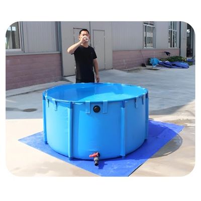 Portable PVC Fish Pond, Foldable, Waterproof, with Sturdy Steel Frame