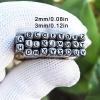 26-Piece Carbon Steel Metal Stamp Set, Letter Stamps for Jewelry, Leather, Wood and DIY Crafts (0.08 in) view 2