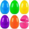 HSSPYY Extra-Large Fillable Plastic Easter Eggs, 24-Piece Set, 6 Colors view 1