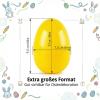 HSSPYY Extra-Large Fillable Plastic Easter Eggs, 24-Piece Set, 6 Colors view 2