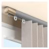 Aluminum Curtain Track, Single-Track, 3 m, Wall/Ceiling Mount, Gray view 1