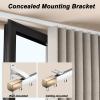 Aluminum Curtain Track, Single-Track, 3 m, Wall/Ceiling Mount, Gray view 2
