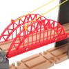 BESTonZON Wooden Railway Bridge Accessory for Toy Trains view 3