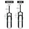 FKXSXAZ Air Suspension Fork for 26/27.5/29-Inch Mountain Bikes, 1 1/8-Inch Straight Steerer, 120 mm Travel, Quick Release view 2