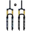 FKXSXAZ 27.5/29-Inch MTB Air Suspension Fork, 140 mm Travel, 1 1/8-Inch Straight Threadless Steerer, 9 mm Quick Release, Disc Brake view 1