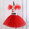 Red Sequin Tulle Petticoat Skirt for Girls, Size S, 5 Years view 4