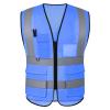 GKOB High-Visibility Safety Vest with 5 Pockets and Zipper, EN ISO 20471 Certified view 1